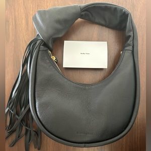 Reike Nen Black Leather Tassel Mini Bag. Brand New. Never Used.